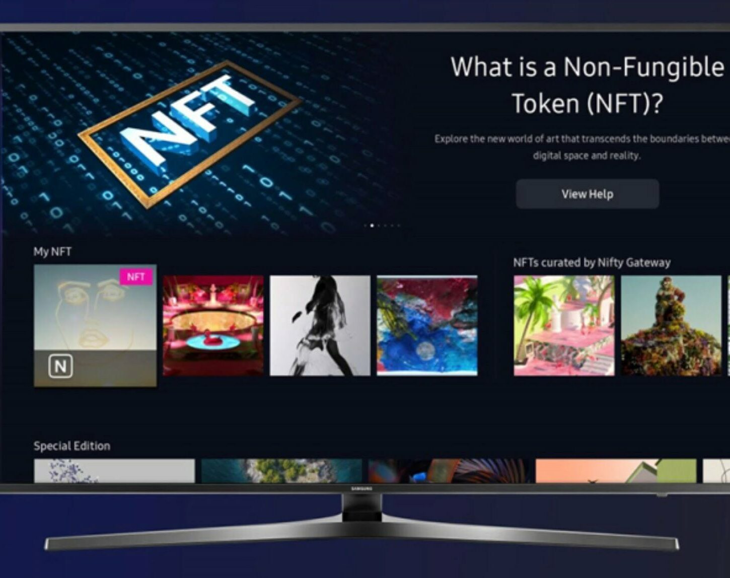 Samsung інтегрує у свої смарт-телевізори NFT-маркетплейс ArtToken